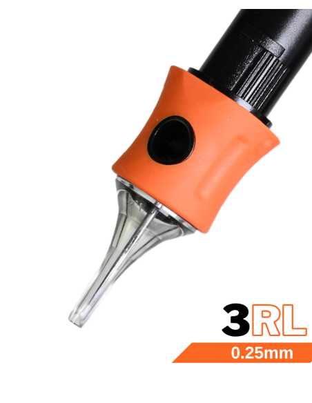 Cartucho de Tatuaje 3RL 0,25mm Proline | La Elección Ideal para Líneas